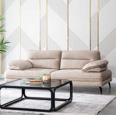 Luxus Couch Möbel Sofas Couchen 3tlg. Set Garnitur Sofagarnitur Stoff