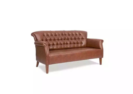 Luxus Dreisitzer Chesterfield Couch Braun Sitzmöbel Moderne Sofas