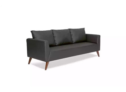 Designer Sofa Schwarze Couch Büromöbel Luxus Arbeitszimmermöbel