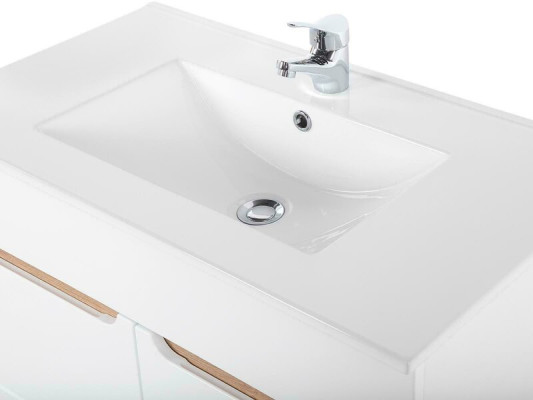 Weißer Waschtisch mit Unterschrank Hochwertige Waschbecken
