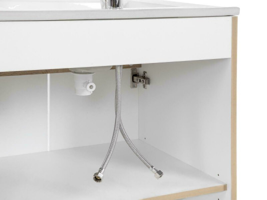 Weißer Waschtisch mit Unterschrank Hochwertige Waschbecken