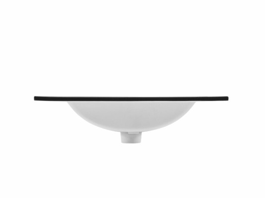 Keramik Waschbecken Waschtisch Einbau Schwarze Platte Design Becken