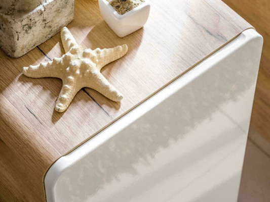 Waschtisch Badezimmer Waschbecken mit Aufsatz Becken 80cm