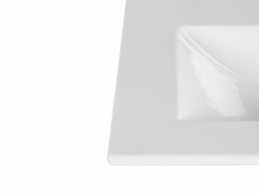 Waschtisch Einbauwaschtisch Waschbecken 81 x 46 cm Weiß Waschtisch