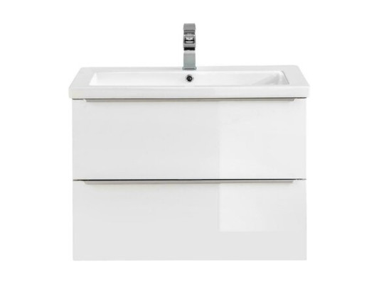 Badmöbel Set 80cm Waschbecken mit Unterschrank Waschtisch Schublade Hängeschrank