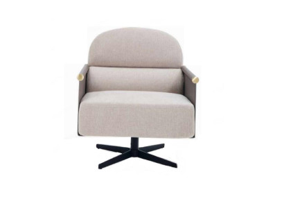 Stilvoller Sessel luxuriöser Lounge Club Drehstuhl Stuhl Design Wohnzimmer