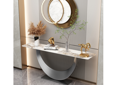 Konsolen Designer Luxus Modern Konsolentisch Edelstahl Design Silber