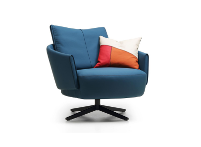 Design Sessel Textil Luxus Couch 1,5 Sitzer Sofa Relax Wohnzimmer Neu