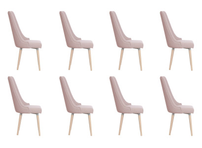 8x Stühle Stuhl Polster Modernes Set Design Lehn Garnitur Sessel Komplett Neu