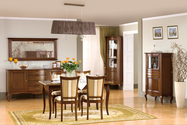 Echtholz Holztisch Klassische Tische Tisch Esstisch Rundtisch Royal - Model ZB-3