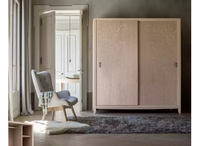 Schlafzimmer Kleiderschrank Material Holz Schrank Modern beige Schränke
