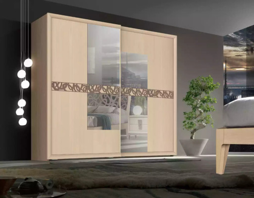 Schlafzimmer Set Bett 2x Nachttische Kleiderschrank Design Luxus neu 6tlg