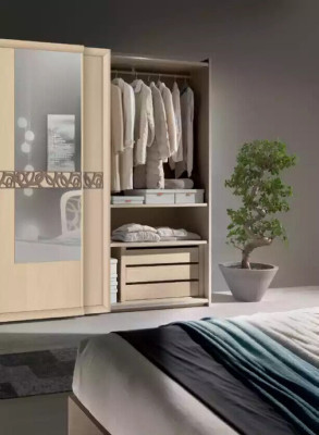 Schlafzimmer Set Bett 2x Nachttische Kleiderschrank Design Luxus neu 6tlg