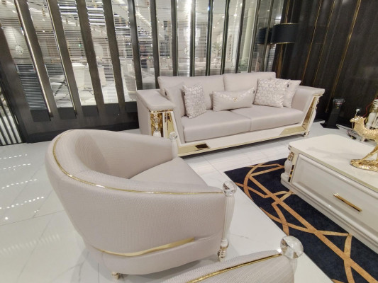 Garnitur Sofagarnitur 3+1 Sitzer Couchtisch Sofa Sofas Sessel Couch 3tlg Neu