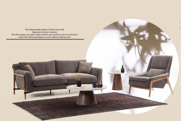 Dreisitzer Sofa 3 Sitzer Stoff Modern Sofas Design Wohnzimmer Grau