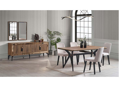 Esszimmer Luxus Essgruppe Esstisch Set 10tlg Esszimmer Braun Holz 