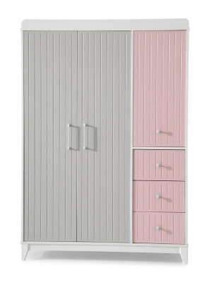 Stilvoll Kleiderschrank Mehrfarbig Holz Schrank Design Kinderzimmer