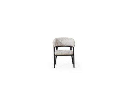 Weiß-Schwarzer Esszimmerstuhl Lehnstühle Designer Esszimmer Stühle Neu