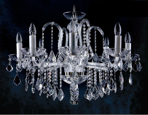 Kronleuchter Lampe Lampen Kristall Lichter Bohemia Deckel Kronleuchter