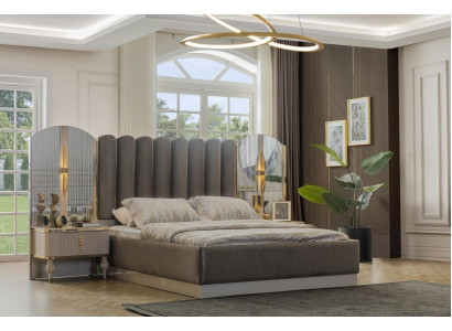 Exklusive Schlafzimmer Möbel Designer Doppelbett Moderne Nachttische