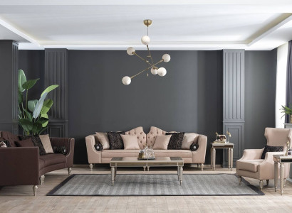  Wohnzimmer Sofagarnitur 541Sitzer Couchtisch 2х Beistelltisch neu Luxus