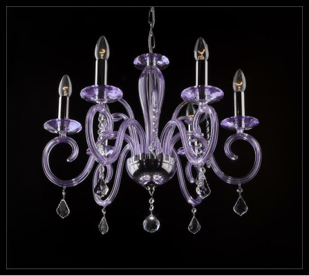 Bohemia Moderne Kronleuchter Licht Deckenleuchten Kronleuchter Kristall Mauve Lampe