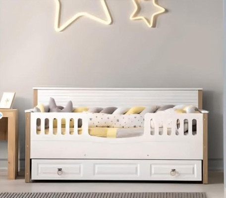 Perfekte Kinderbett Bett Kindermöbel Weiß Garnitur Moderne Kinder neu