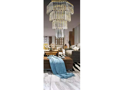 Kronleuchter Stil Moderne Deckenleuchte Design Luxus neu Gold