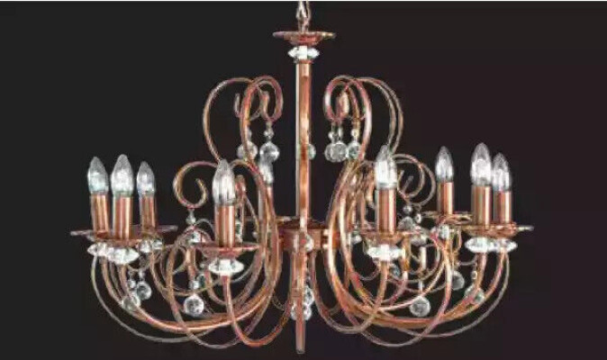 Kronleuchter Leuchte Pendelleuchte Luxus Wohnzimmer Lampe Leuchten 89x80