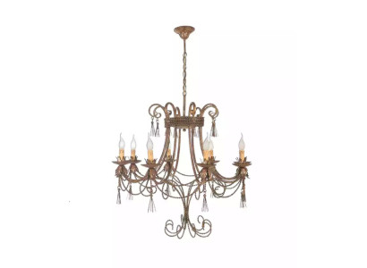  Deckenleuchter Lüster Kronleuchter Deckenlampe Lampen Gold Metall Art