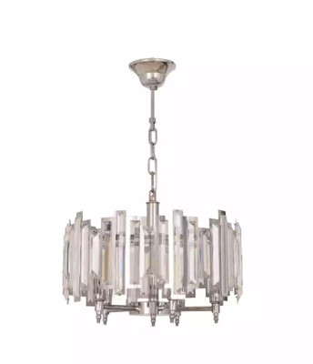 Runde Lampe Leuchte Silberne Deckenleuchte Beleuchtung Lampe 50x65cm