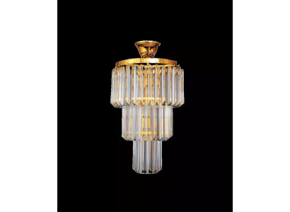 Kronleuchter Decken Design Luxus Crystal Gold Wohnzimmer Stil Modern