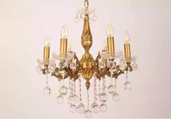 Kronleuchter Deckenleuchter Luxus Gold Deckenlampe Lüster Kristall Art