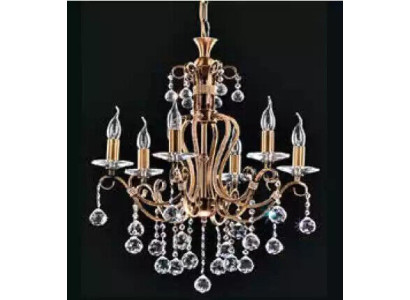 Luxus Deckenleuchter Lüster Kronleuchter Deckenlampe Gold Kristall Art
