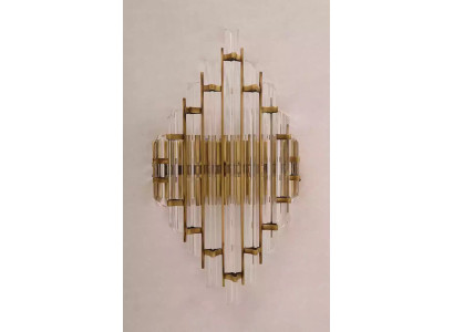 Wandlampe Wand Leuchten Lampen Crystal Wohnzimmer Luxus gold