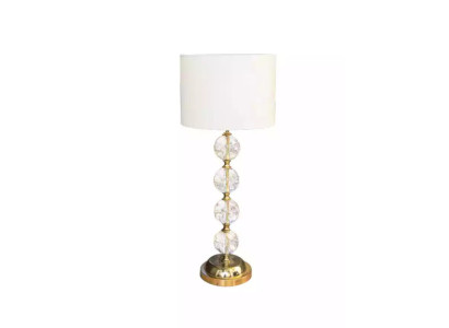Tischleuchte Tischlampe Lampe Leuchten Gold Lampen Tisch Kristall
