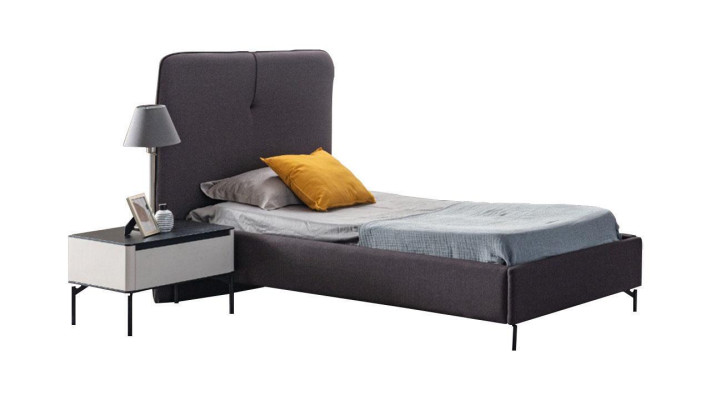 Graue Kindermöbel Designer Kinderbet Holz Nachttisch Luxus Garnitur