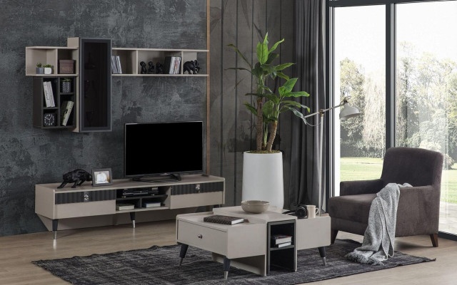 Weißer Kaffeetisch Moderner Sofatisch Holz Couchtisch Wohnzimmer Möbel