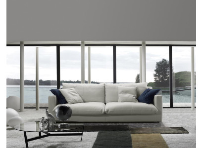 Dreisitzer Luxus Sofa 3 Sitz Sofas Sitz Leder Design Couch Möbel Stil Prianera