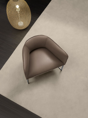 Luxus Design Möbel Grau Prianera Stil Design Leder Sessel Wohnzimmer Lounge