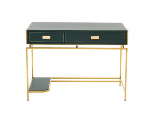 Computertisch Holz Tisch grün Büromöbel Schreibtisch Luxus Möbel Tische