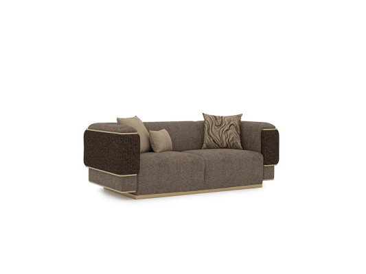 Wohnzimmer Sofa Zweisitzer Luxus Einrichtung Polster Textil Design Polstermöbel