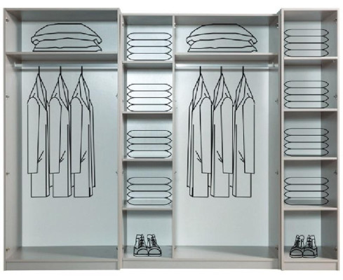 Designer Kleiderschrank Schlafzimmer Luxuriöse Schränke Stil Holzmöbel