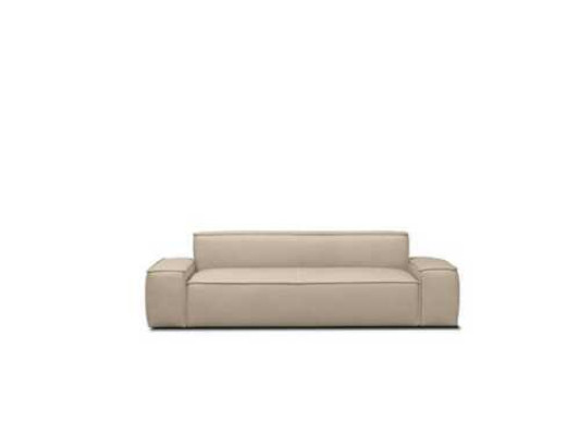 Wohnzimmer Sofa 3 Sitzer Couch Möbel Holz Beige Polster Möbel Sofa Couchen Neu