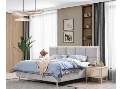 Design Schlafzimmer Set Bett + 2x Nachttische Luxus Doppel Ehebett