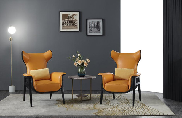 Luxus Einsitzer Sessel Blau Wohnzimmer Polstersessel Möbel Modern Design