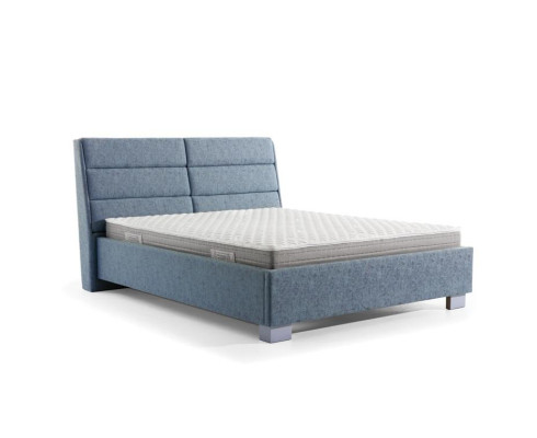 Schlafzimmer Set Blau Bett Schön 2x Nachttische Komplett Set Luxus Neu 3tlg.