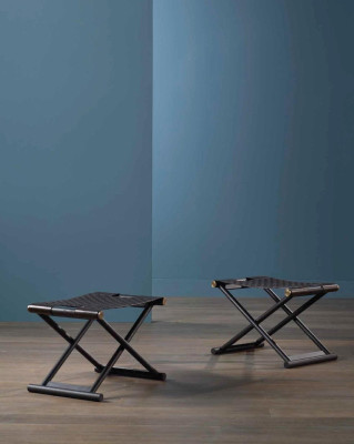 Klapphocker Hocker zum Einklappen Bank Reisehocker Sitz Hocker Polster design