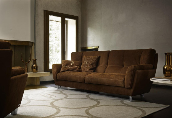 Luxus Sofagarnitur 3+1 Sitzer Garnitur Sessel Sofas Sitz Leder Wohnzimmer Neu