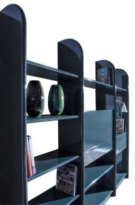 Bücher Schrank Regal Doppel Trennwand Arbeitszimmer Wohnzimmer Italien Möbel